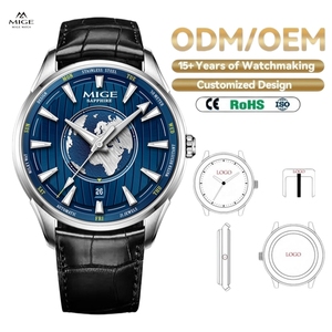 นาฬิกาข้อมือผู้ชายคุณภาพสูงระดับพรีเมียม OEM 41 มม. ระบบจักรกล ตัวเรือนสแตนเลส กระจกแซฟไฟร์ พร้อมกลไกอัตโนมัติ Miyota  รับสั่งทำโลโก้ - Product Image 1