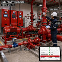 Ensemble de pompe à incendie électrique diesel 750 GPM 100 PSI avec pompe jockey pour système de protection incendie