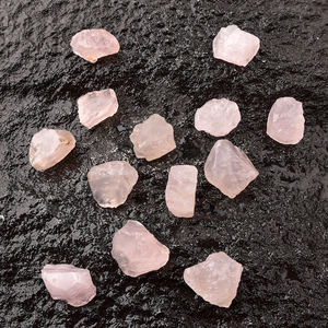 حجر الحب الشفاف المصقول من الكوارتز الوردي الشفاف للشفاء والديكور - Product Image 4