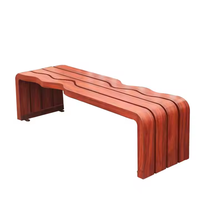 Banc d'attente de jardin extérieur 2 places en acier galvanisé, design traditionnel moderne et écologique, marque Xin'an