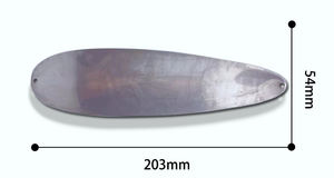 Cuillère à frêche lourde Hessen HSBF012 à surface lisse, en métal, couleur Chartreuse, non peinte, modèle Ben <span class=keywords><strong>Parker</strong></span> Flutter Spoon, 8 pouces (203 mm) - Product Image 5