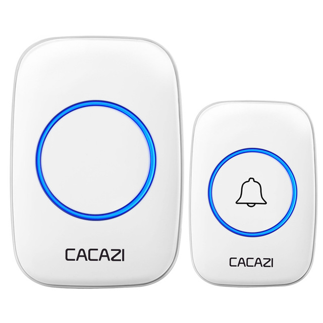 Battery-Powered Doorbell No Plug Required Waterproof Wireless 300 m Range Home Intelligent Doorbell 1 2 Button 1 2 3 Receivers