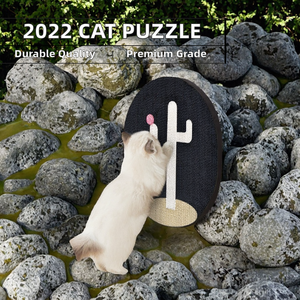 2025 keluaran baru DEKU kertas teka-teki cakar kucing dengan papan goresan bergelombang dan bebas Catnip - Product Image 2