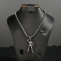 Collier chaîne pendentif classique hip-hop en acier inoxydable pour hommes et femmes, accessoire tendance, cadeau, vente en gros