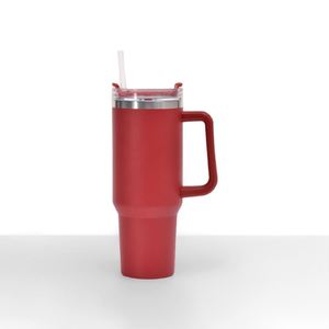 Custom Logo 40 oz Stainless Steel Vacuum Insulated Metal Cup Travel Mugs Teal Coffee Mug 40oz Tumbler With Handle - Product Image 2