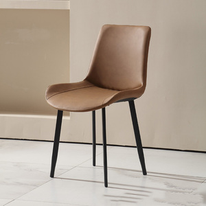 Table de salle à manger en quartzite 1,8 m 6 places, style minimaliste noir, or et marron, résistante aux taches, facile à nettoyer, ensemble table et chaises pour restaurant - Product Image 4