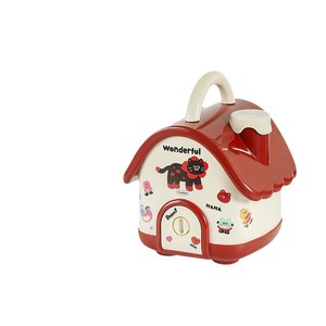 <span class=keywords><strong>Tirelire</strong></span> en plastique en forme de maison mignonne pour enfants Sxm, cadeau d'anniversaire pour filles et garçons, peut stocker et retirer - Product Image 5