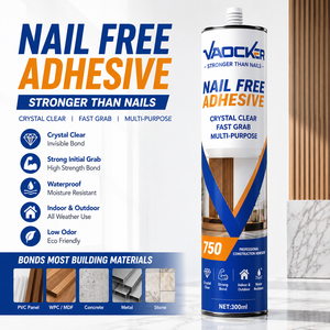 Muestras Gratis: <span class=keywords><strong>Adhesivo</strong></span> de Construcción de <span class=keywords><strong>PVC</strong></span> de Alta Resistencia <span class=keywords><strong>para</strong></span> Paneles de Pared, Color Blanco, de Agarre Rápido, Sin Clavos, <span class=keywords><strong>para</strong></span> Unión de Láminas de Mármol UV - Product Image 1