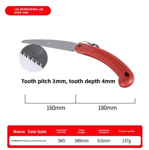 <span class=keywords><strong>Scie</strong></span> pliante transfrontalière 160 à lame dentelée, <span class=keywords><strong>scie</strong></span> à bois d'extérieur, outils de jardinage, <span class=keywords><strong>scie</strong></span> d'élagage pour arbres fruitiers, <span class=keywords><strong>scie</strong></span> de charpentier - Product Image 2