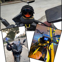 Nouveau vélo canard cloche avec lumière petit noir couleur canard vélo de route moteur casque équitation cyclisme autres accessoires de moto
