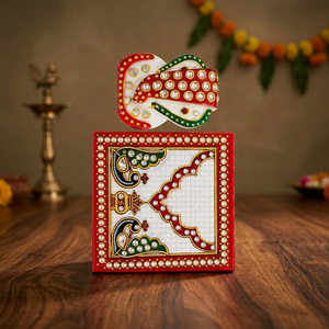 Novedad 2026: Artesanía de mármol hecha a mano, diseño de templo Ganesh Choki y barco de guerra, con piedras multicolor. Ideal para decoración del hogar/oficina y como regalo de cumpleaños. - Product Image 3