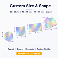 Custom Printed PET Material Holographic Labels Samples for Consumer Electronics Factory Supply with Roll and Sheet Options