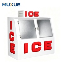 MUXUE Congélateur de distribution commercial extra profond de 72 pouces, double porte, 1500 L, R290, pour stockage de sacs de glace
