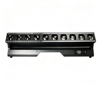 Barre de lumière mobile 10x60W RGBW 4-en-1 avec 140x5050 LED auxiliaires 5-en-1, compatible DMX512 et RDM pour l'éclairage DJ et disco
