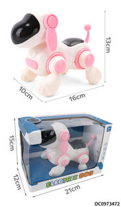 Plastik oyuncak pil kumandalı hayvanlar oyuncaklar setleri çocuklar hafif müzik ile elektronik robot köpek modeli yürüyüş - Product Image 6