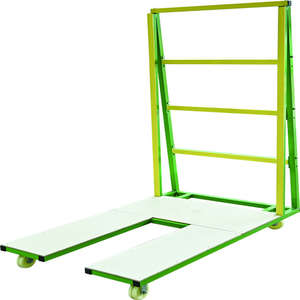 <span class=keywords><strong>Chariot</strong></span> de transport pliable en acier pour l'installation de portes et fenêtres, à quatre roues, professionnel, durable, OEM - Product Image 4