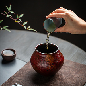 Guanlan Handmade Jianshui <b>Tea</b> Washer Round Ceramic Water Bowl For Kung Fu <b>Tea</b> <b>Set</b> Accessories - Product Image 3