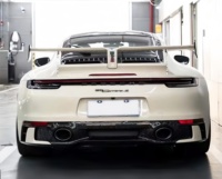 Kit carrosserie pour Porsche 911 992 en fibre de carbone modifiée : Lame avant, Lame aérodynamique avant, Jupes latérales, Lame arrière, Aileron arrière