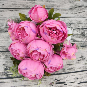 <span class=keywords><strong>Comprar</strong></span> en línea flores artificiales grandes flores de peonía decoración del hogar flor - Product Image 6