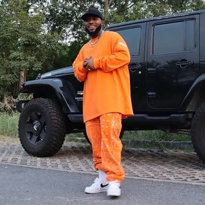 Ensemble pantalons de survêtement et sweat à capuche Sweats à capuche zippés en coton épais grande taille Sweats à capuche personnalisés pour hommes - Product Image 4