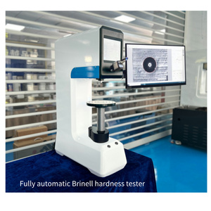 Otomatik dijital Brinell sertlik testi beş istasyon üç indenter çift objektif çelik metal malzeme sertlik <span class=keywords><strong>test</strong></span> cihazı