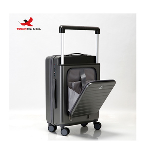 Luxury Spinner Trolley <b>Suitcase</b> Wide Pull Rod Business Travel Luggage Set Multi-functional <b>Suitcase</b> Luggage - Product Image 1