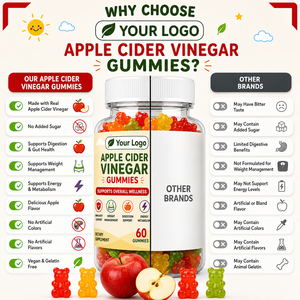 ผลิตภัณฑ์ PIOUS LABORATORIES แอปเปิ้ลไซเดอร์ไวนิเกอร์ ACV กัมมี่แบบเคี้ยวได้ รสผลไม้ บำรุงสุขภาพ รูปแบบการบริโภคที่สะดวก  ปรับแต่งได้ - Product Image 5