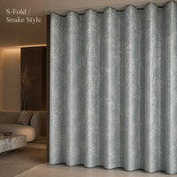 Tissu Jacquard Haute Précision pour Rideaux 460gsm, Poids Lourd, 70% Occultant, Motif Plumes Artistique, Tissu pour Rideaux de Fenêtre, Largeur 3.2m