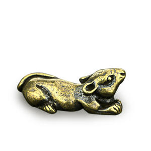 Toptan çin zodyak sıçan dekorasyon fare maskot ev dekorasyon saf bakır el sanatları küçük Copperware - Product Image 1