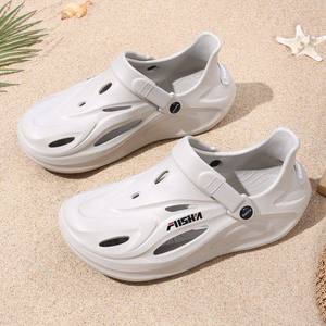 Sabots en EVA pour femmes, <span class=keywords><strong>sandales</strong></span> fermées pour hommes, chaussures de plage/randonnée/rivière, pantoufles, chaussures de travail pour chefs, logo personnalisé - Product Image 3