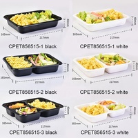 couleur avion four ovable bandeja CPET thermoforme plateau en plastique CPET récipient alimentaire CPET avec film d'étanchéité