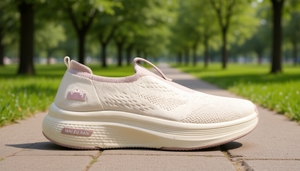 Mai Suijian Zapatillas deportivas para mujer, parte superior de malla rosa, suela exterior de EVA, punta redonda, zapatos informales para todas las estaciones - Product Image 2