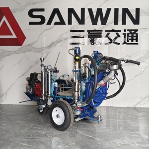 Máquina Autopropulsada de Alta Presión <span class=keywords><strong>para</strong></span> <span class=keywords><strong>Pintar</strong></span> Pavimentos con Sistema de Pulverización sin Aire y Mezcla Externa <span class=keywords><strong>para</strong></span> Marcado de Carreteras - Product Image 3