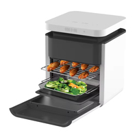 Four à friteuse à air numérique en acier inoxydable non toxique 8L avec écran tactile pour hôtel, usage commercial et domestique