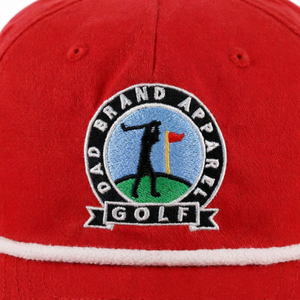 Casquette de golf rouge avec logo imprimé, broderie personnalisée, visière incurvée, casquette de baseball souple à 5 panneaux, casquette de soleil à fermeture snapback, casquettes trucker d'extérieur - Product Image 5