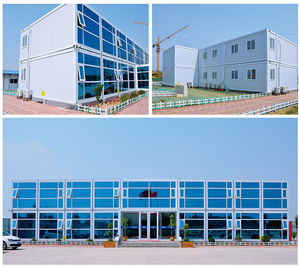 บ้านคอนเทนเนอร์สำเร็จรูปโครงสร้างเหล็กหลังคาแผงแซนวิช - Product Image 1
