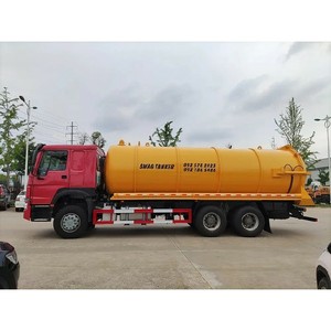Camion-citerne de nettoyage des eaux usées Sino HOWO 6X4 23CBM, camion de nettoyage des égouts par aspiration et jet - Product Image 4