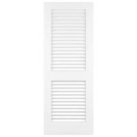 Portes à lattes en bois massif au design moderne avec âme en MDF, finition blanche pour usage intérieur dans les hôtels et villas
