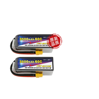 Batterie d'avion télécommandée personnalisée 6S XT60 3500mAh 60C Lithium Ion Pack pour avion hélicoptère voiture camion