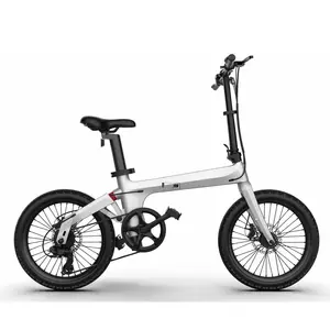 20英寸成人电动自行车，30英里范围 (踏板辅助) & 速度15.5mph功率，由350瓦电机提供，带可拆卸电池
