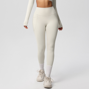 Leggings da Yoga Senza Cuciture da Donna a Vita Alta Push Up, Pantaloni da Palestra Femminili Effetto Arricciato sul Retro - Product Image 4