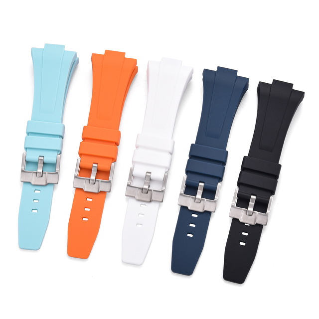 JUELONG Luxury New Arrival Silicone Rubber Wrist Watch Bands 11mm 12mm Double Quick Release Watch Strap Prx 35mm 40mm 5 Colors