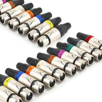 Ip68 Audio Neutriker Mâle Femelle Son Microphone Mélangeur Audio Jack Prise 3 4 5 6 7 Broches Mini Xlr Adaptateur Connecteurs Patch Couleur