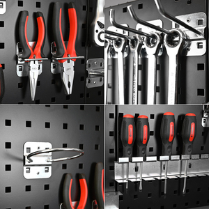 Heavy Duty <strong>Tool</strong> Storage Holders Workshop <strong>Tool</strong> Wall Mounted Metal Pegboard <strong>Tool</strong> <strong>Box</strong> and Holders - Product Image 6