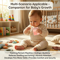 Jouet de dentition pour bébé en forme de calculatrice, jouet sensoriel anti-stress en silicone de qualité alimentaire, jouet à mâcher pour le massage des gencives du bébé