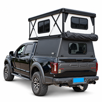 Camper de camion tout-terrain en FRP, robuste, isolé, à coque rigide, avec rangement pour les voyages en 4x4