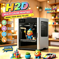 Imprimante 3D Bamboo H2D Version Internationale, Double Extrudeur, Nivellement Automatique du Plateau, Impression Cloud WiFi, Haute Vitesse, CoreXY FDM