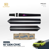 Bande lumineuse intérieure pour Civic 2016-2020 – Options pour distributeurs, modes de couleur dynamiques, fonction capteur musical