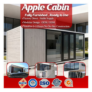 Bureau modulaire préfabriqué en conteneur Apple Cabin avec salle de bain, style touristique et écologique - Product Image 1