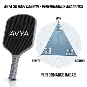 Pala de Pickleball Profesional AVYA, Aprobada por la USAPA, de Fibra de Carbono T700 T800, Núcleo de 16 mm, Termoformada, Diseño Unibody, Rectangular, para Todas las Canchas - Product Image 2